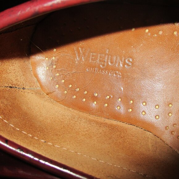 WEEJUNS MENS PENNY LOAFERS SIZE 10.5, Color: Burgandy G.H. BASS - Picture 5 of 7